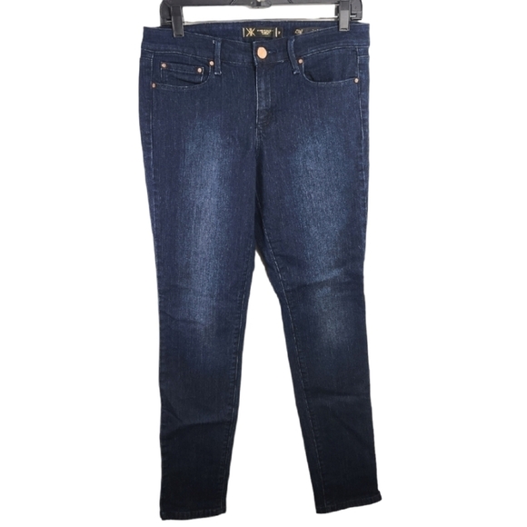 Kardashian Premium Denim Dark Blue Jeans Size 8 - Picture 1 of 11